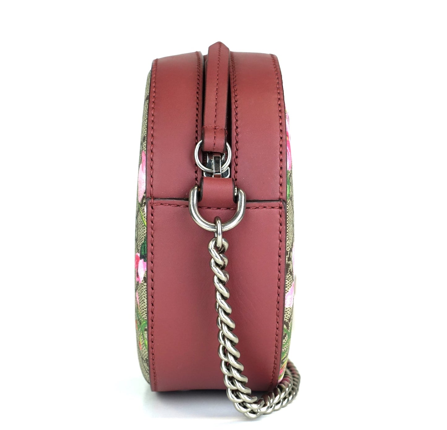 Gucci Blooms Monogram Coated Canvas Mini Crossbody Bag