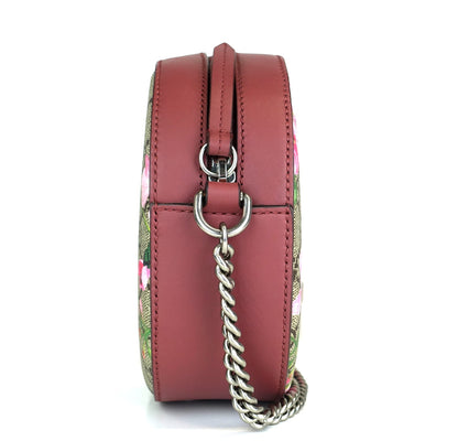 Gucci Blooms Monogram Coated Canvas Mini Crossbody Bag