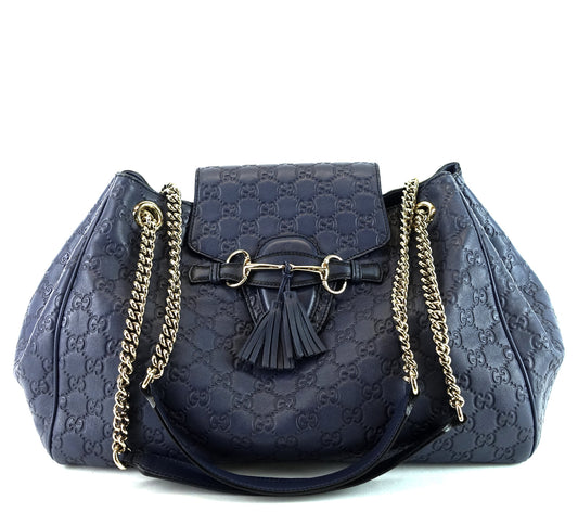 Gucci Emily Large Guccissima Leather Flap Bag