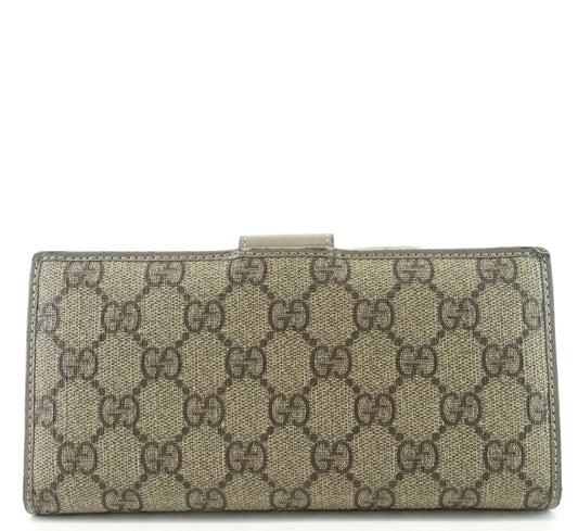 Gucci Monogram Canvas Continental Wallet