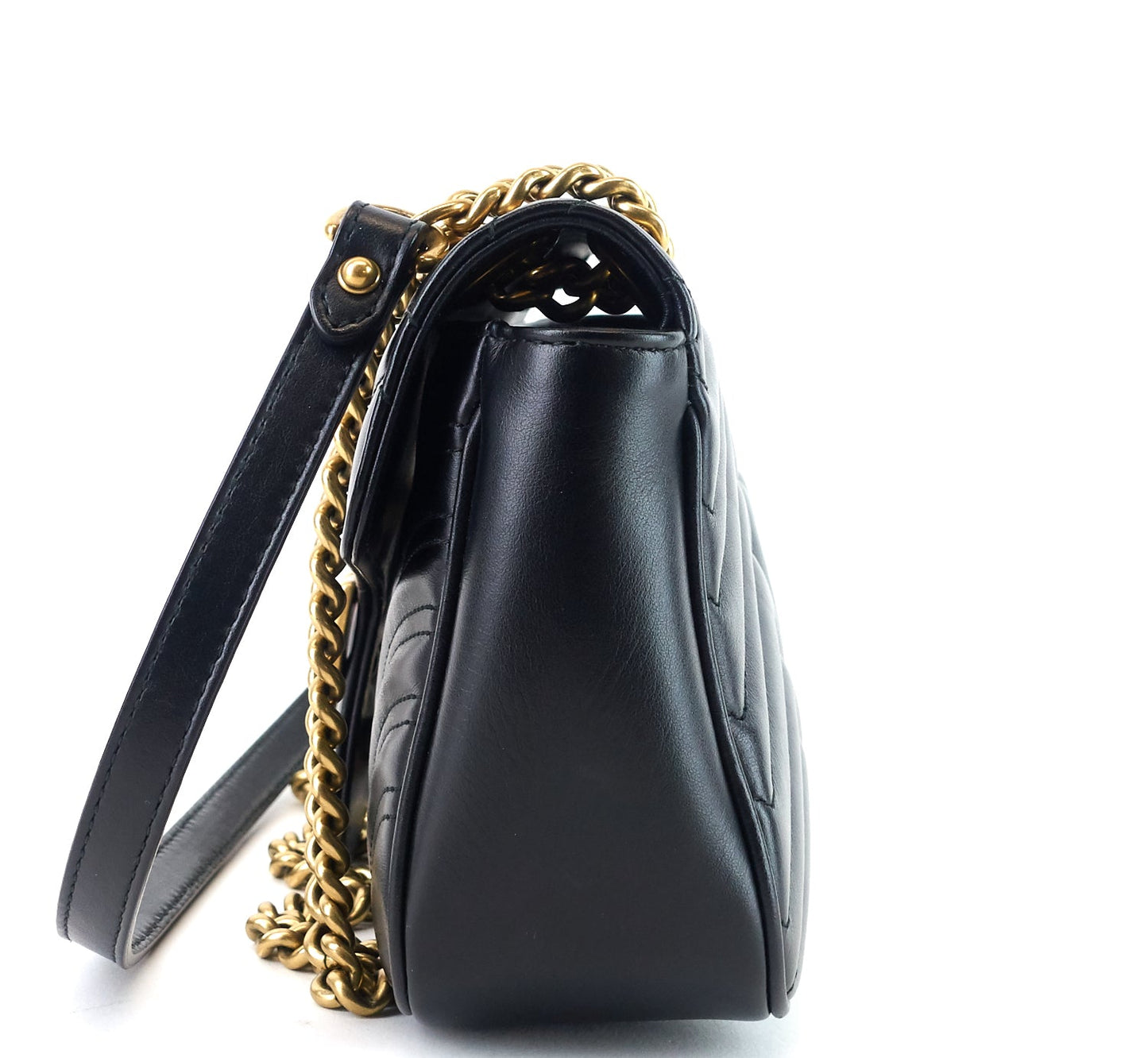 Gucci Marmont Matelasse Chevron Leather Small Bag