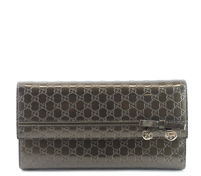 Gucci Candy Shine Microguccissima Patent Leather Wallet
