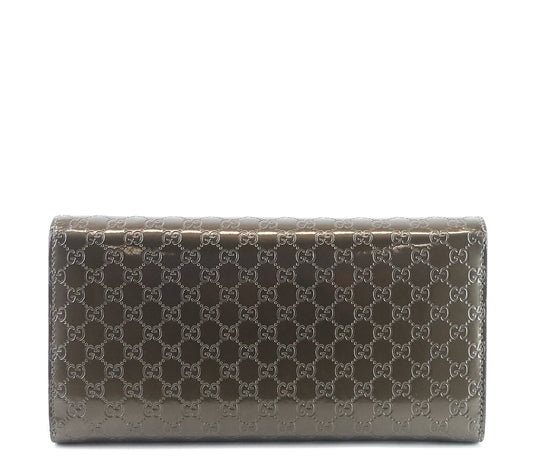Gucci Candy Shine Microguccissima Patent Leather Wallet