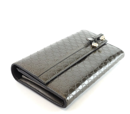 Gucci Candy Shine Microguccissima Patent Leather Wallet