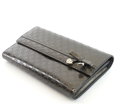 Gucci Candy Shine Microguccissima Patent Leather Wallet