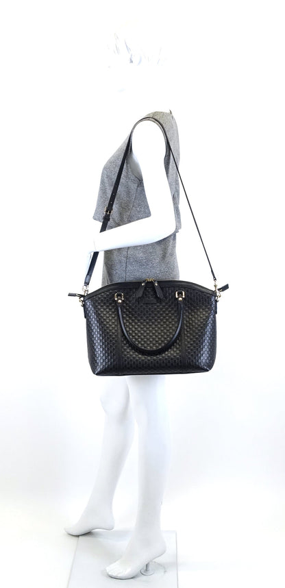 Gucci Dome Microguccissima Leather Satchel Bag