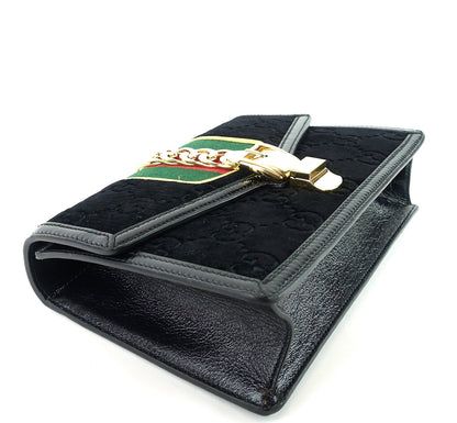 Gucci Sylvie Small Monogram Velvet Bag
