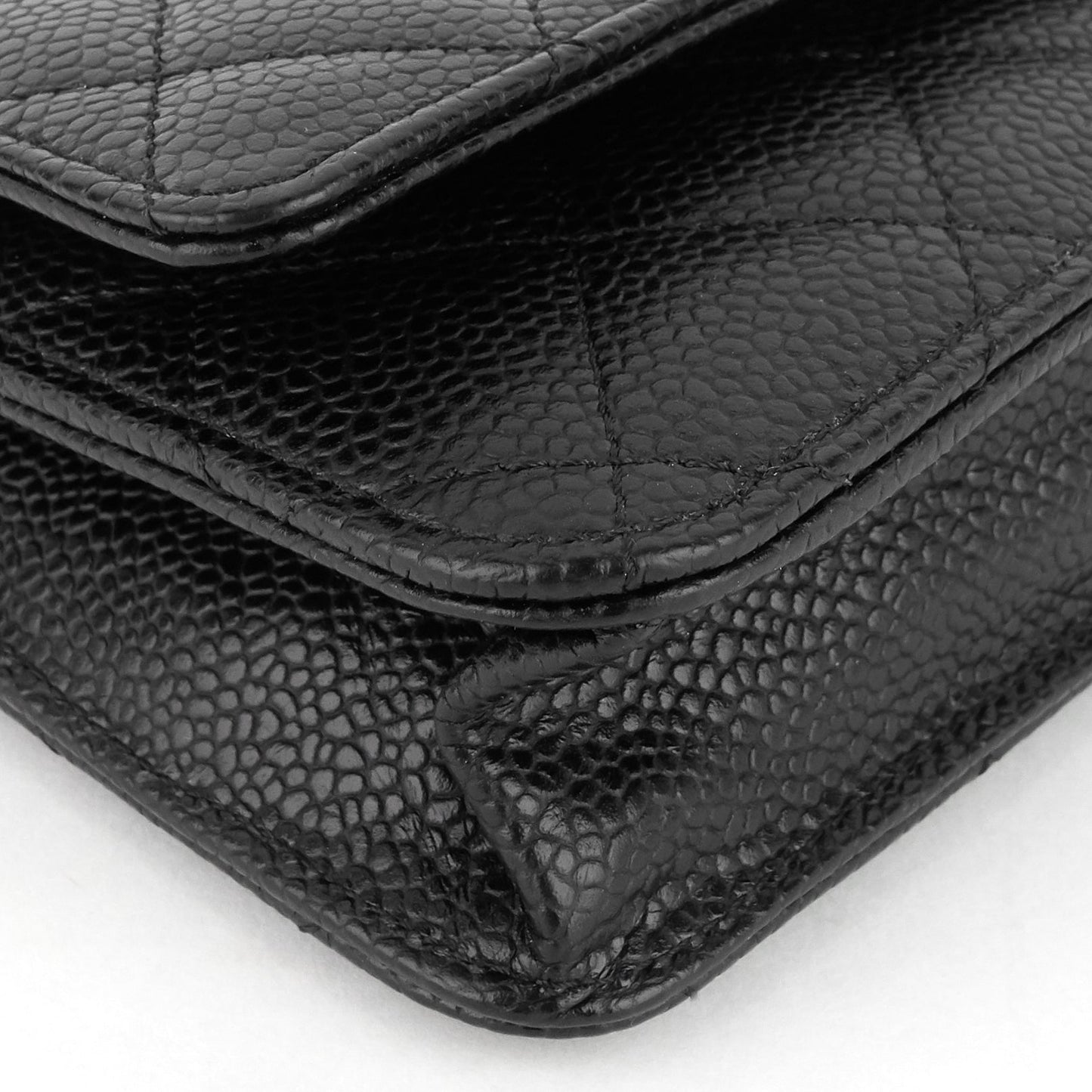 Chanel Wallet on Chain Caviar Leather Bag