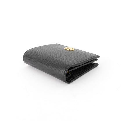 Gucci Marmont Pebbled Calfskin Card Case