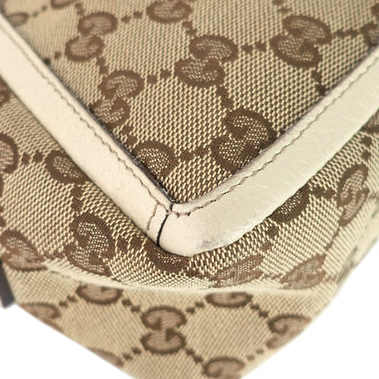 Gucci Abbey D-Ring Monogram Canvas Pochette Bag