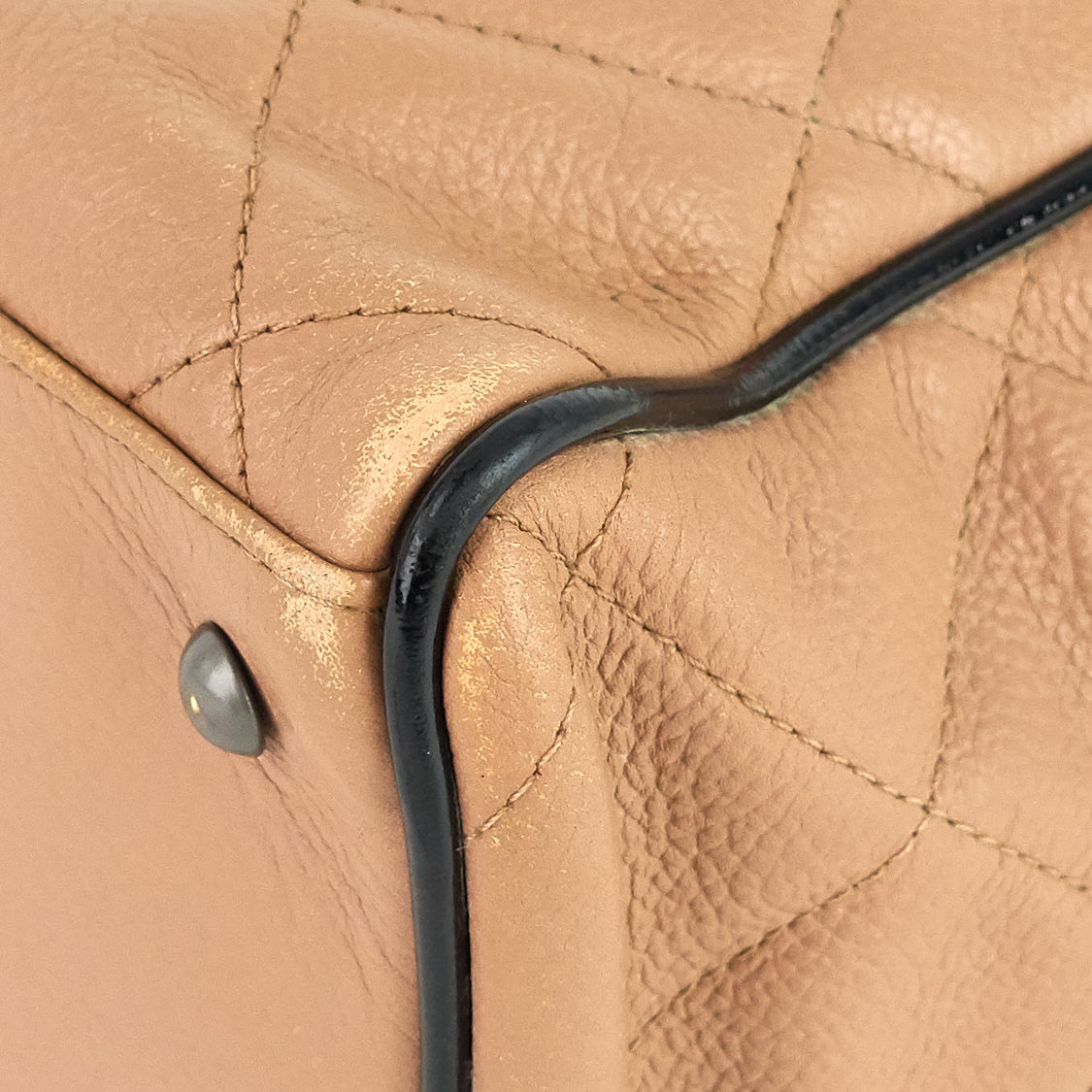 Chanel Boston Caviar Leather Travel Bag