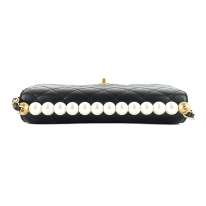 Chanel Chic Pearls Mini Lambskin Leather Bag