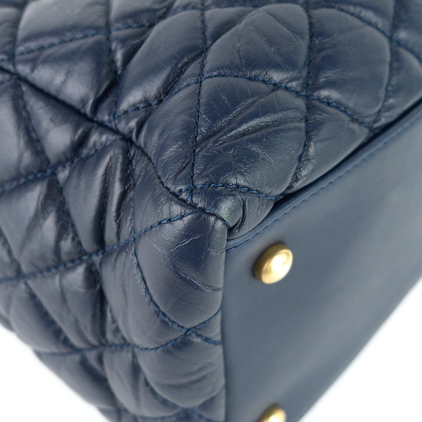 Chanel Coco Handle Medium Lambskin Leather Shopping Tote Bag