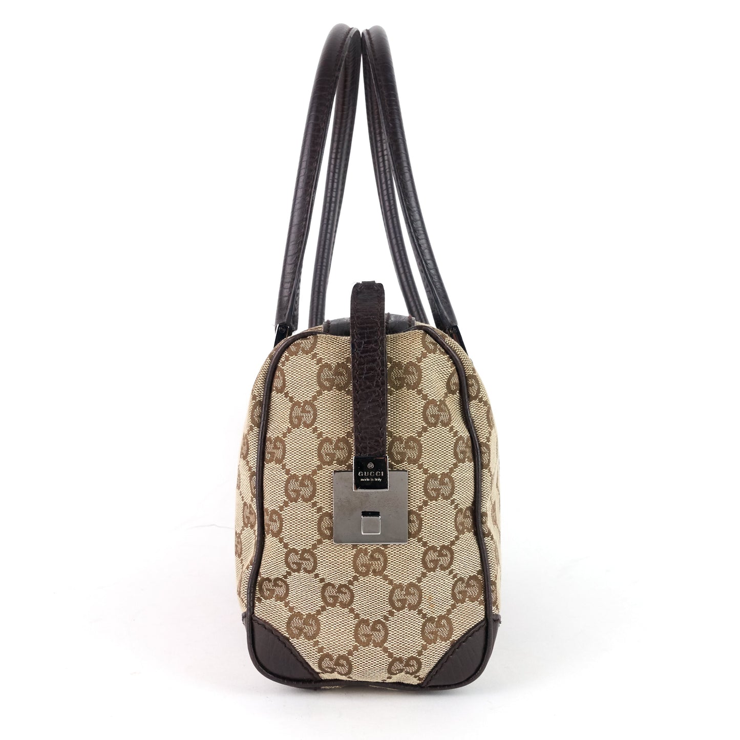 Gucci Vintage Small GG Canvas Boston Bag