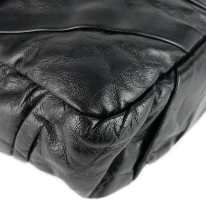 Chanel Twisted Flap Maxi Glazed Calfskin Leather Bag