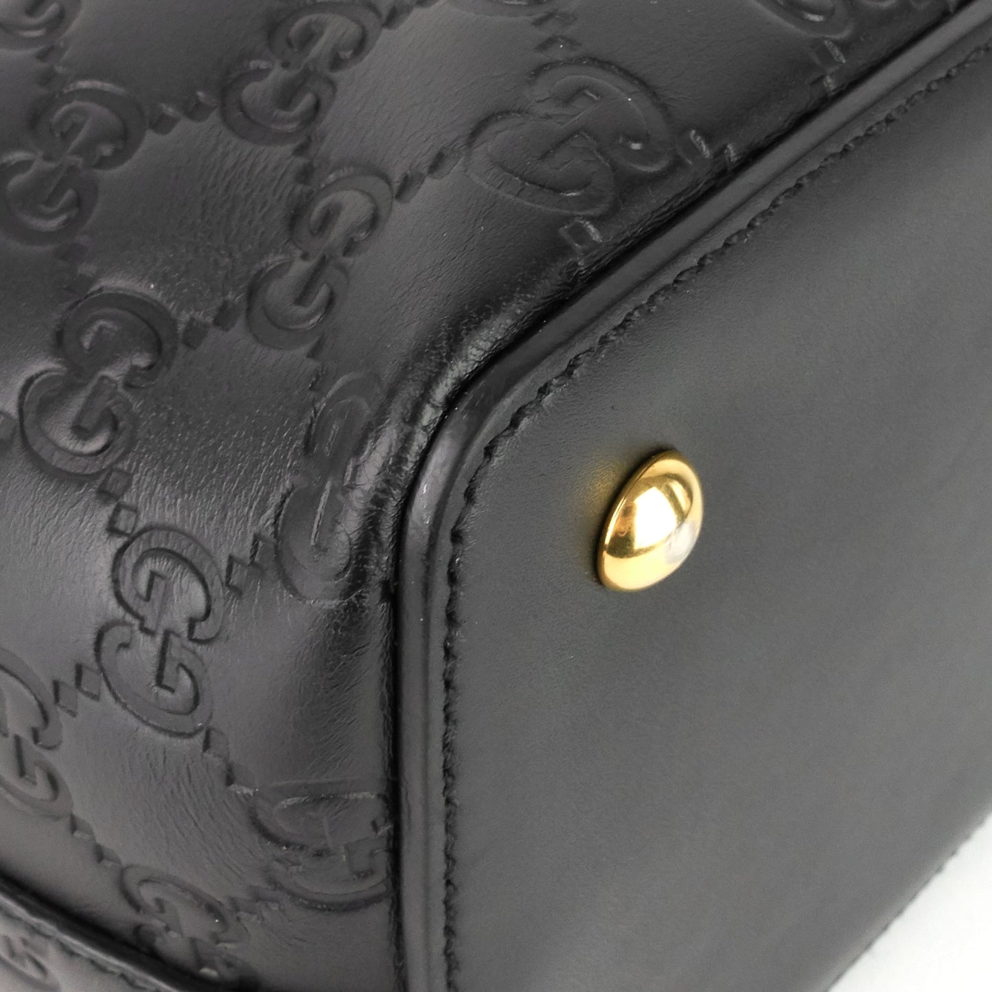 Gucci Signature Top Handle Guccissima Bag