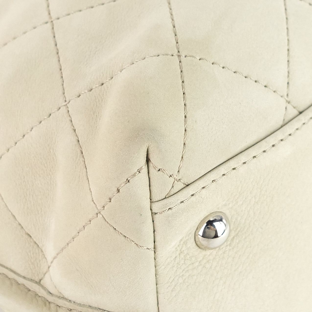 Chanel French Riviera Quilted Suede Hobo Bag