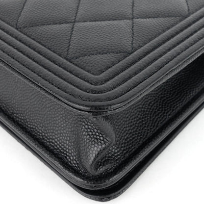 Chanel Boy Caviar Leather Wallet on Chain Bag