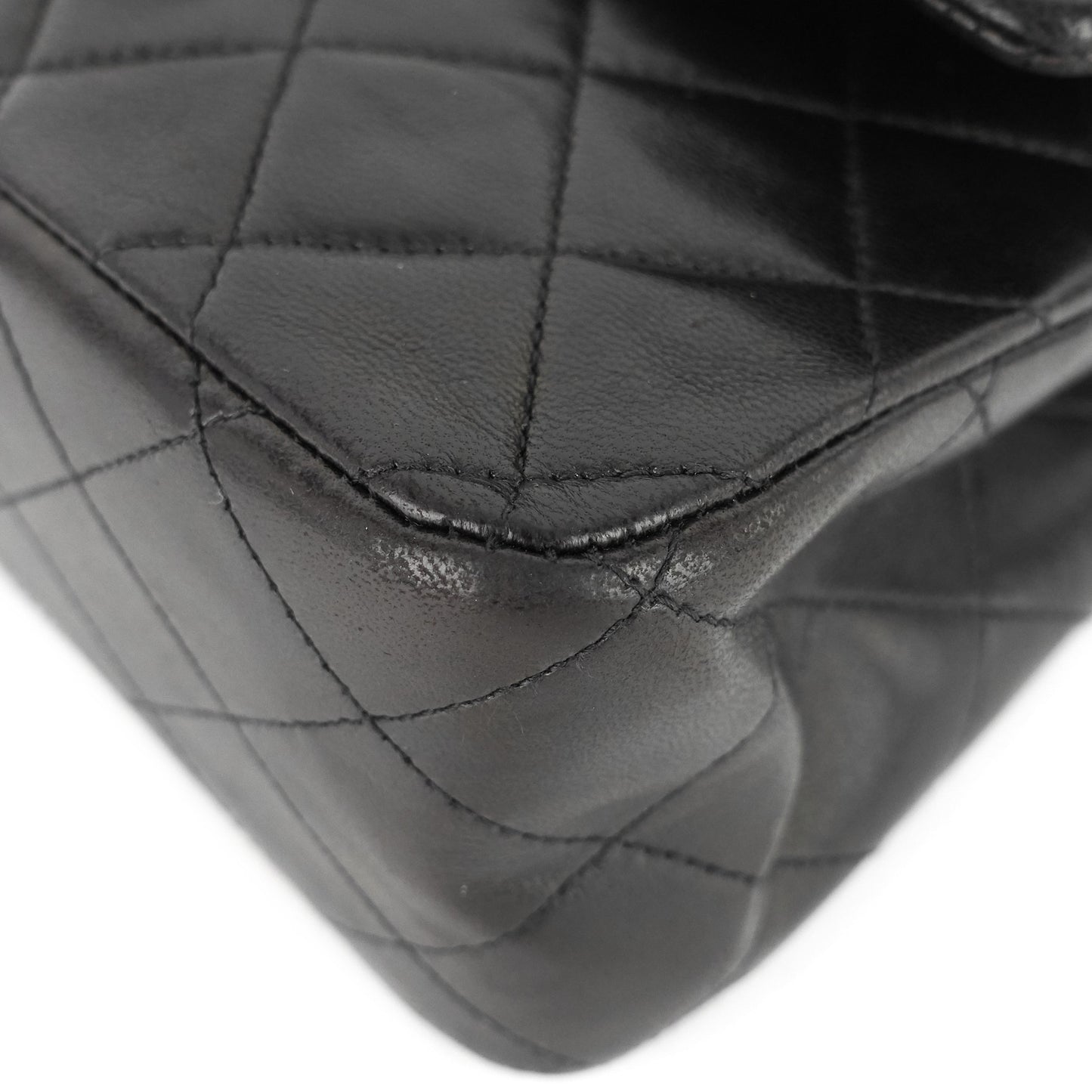 Chanel Double Flap Quilted Lambskin Leather Bag