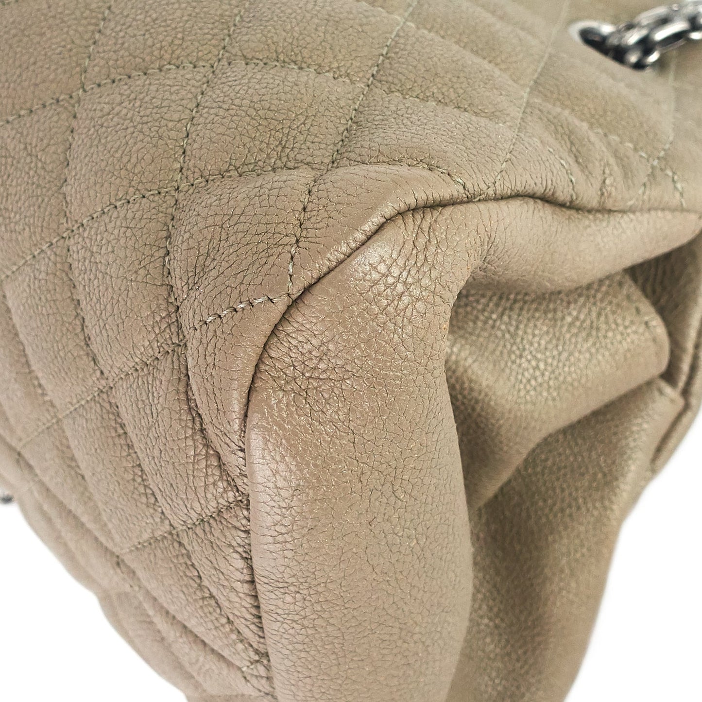 Chanel Just Mademoiselle Medium Caviar Leather Bowler Bag