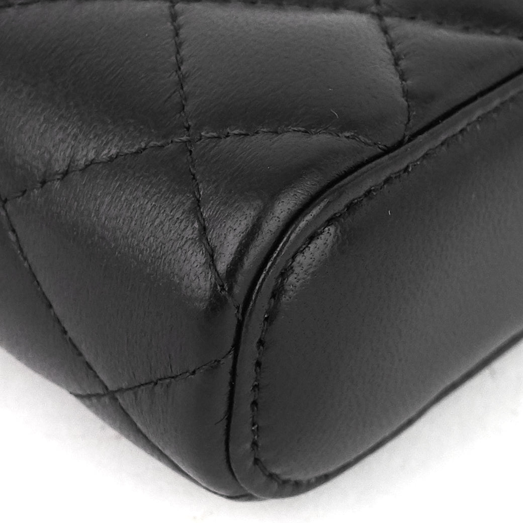 Chanel Classic Vanity with Chain Matelassé Lambskin Crossbody Bag