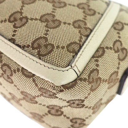Gucci Abbey D-Ring Monogram Canvas Pochette Bag