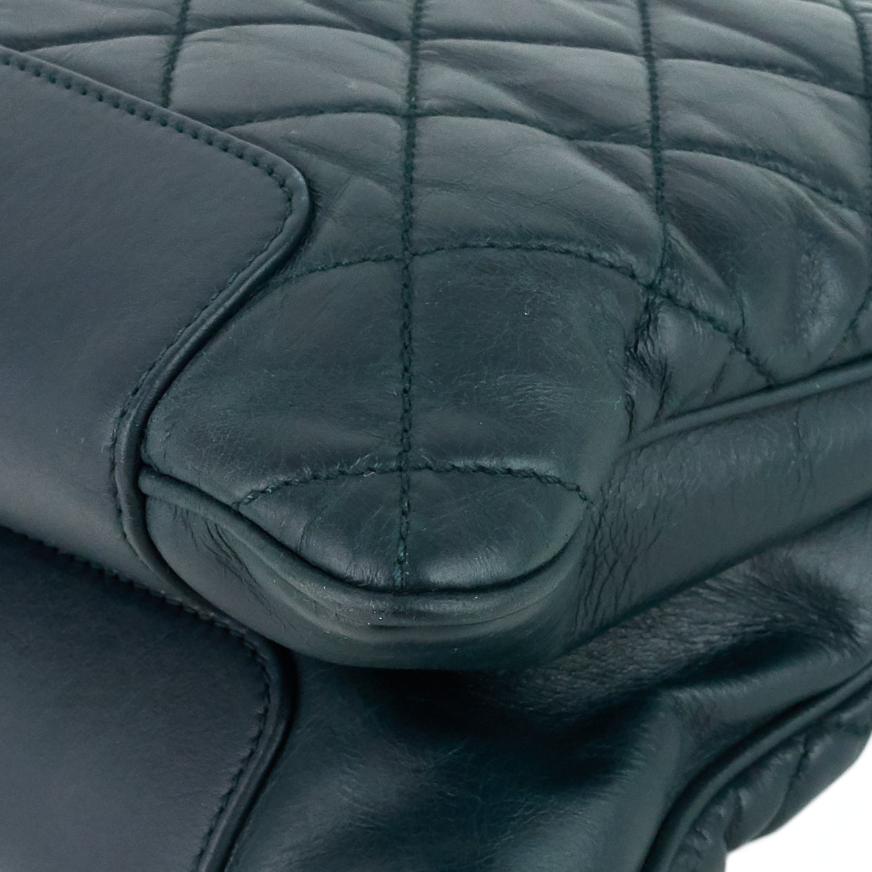 Chanel Glazed Calfskin Leather Shopping Tote Bag