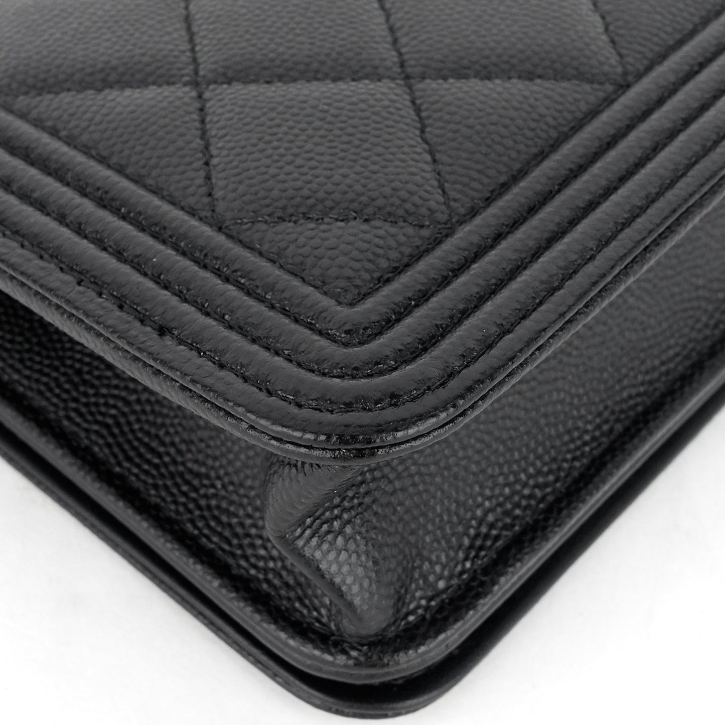 Chanel Boy Caviar Leather Wallet on Chain Bag