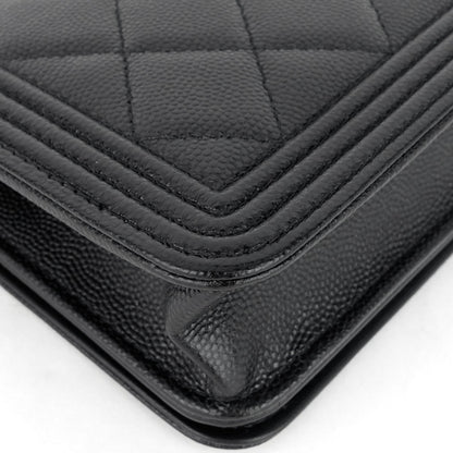 Chanel Boy Caviar Leather Wallet on Chain Bag