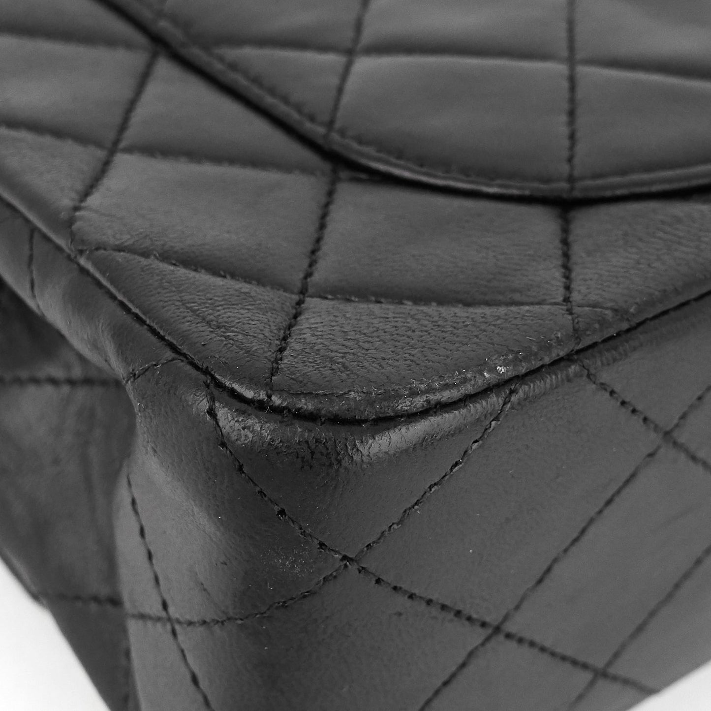 Chanel Double Flap Quilted Lambskin Leather Bag