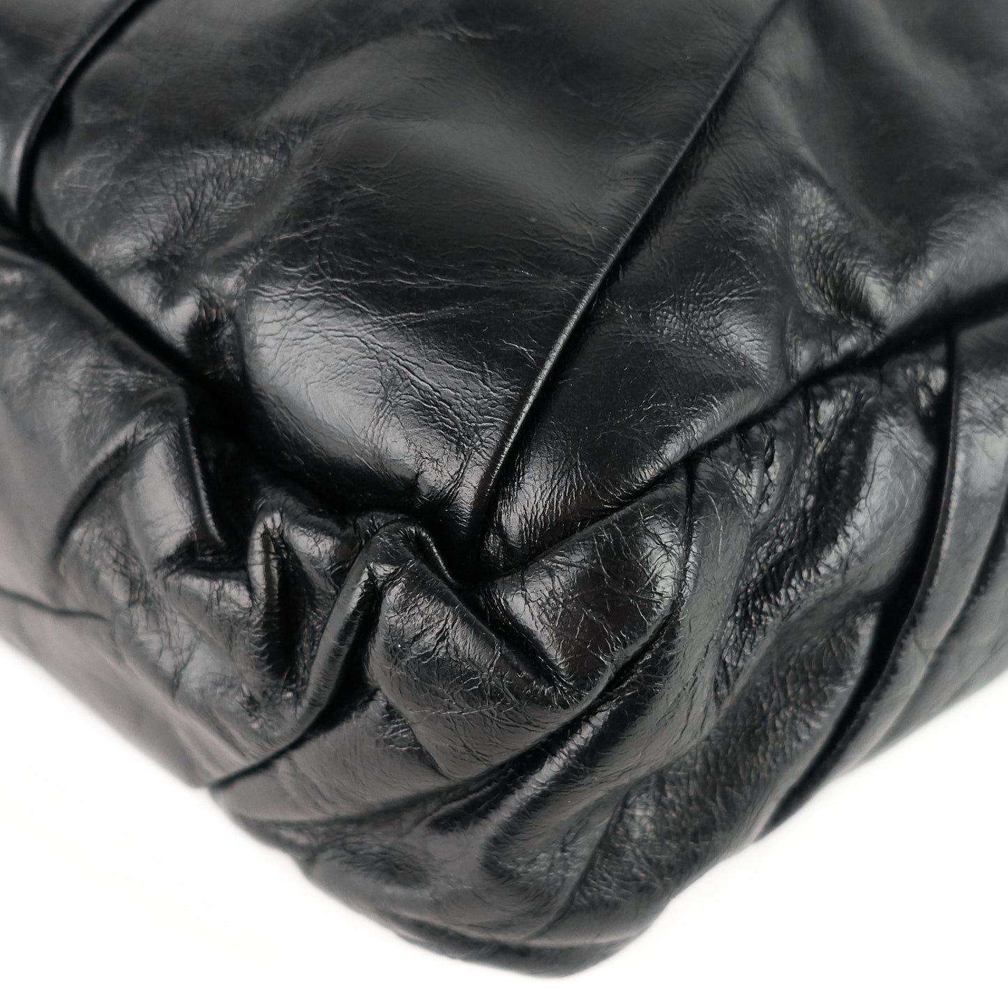 Chanel Twisted Flap Maxi Glazed Calfskin Leather Bag