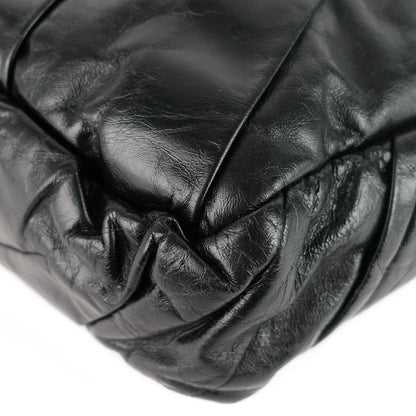Chanel Twisted Flap Maxi Glazed Calfskin Leather Bag