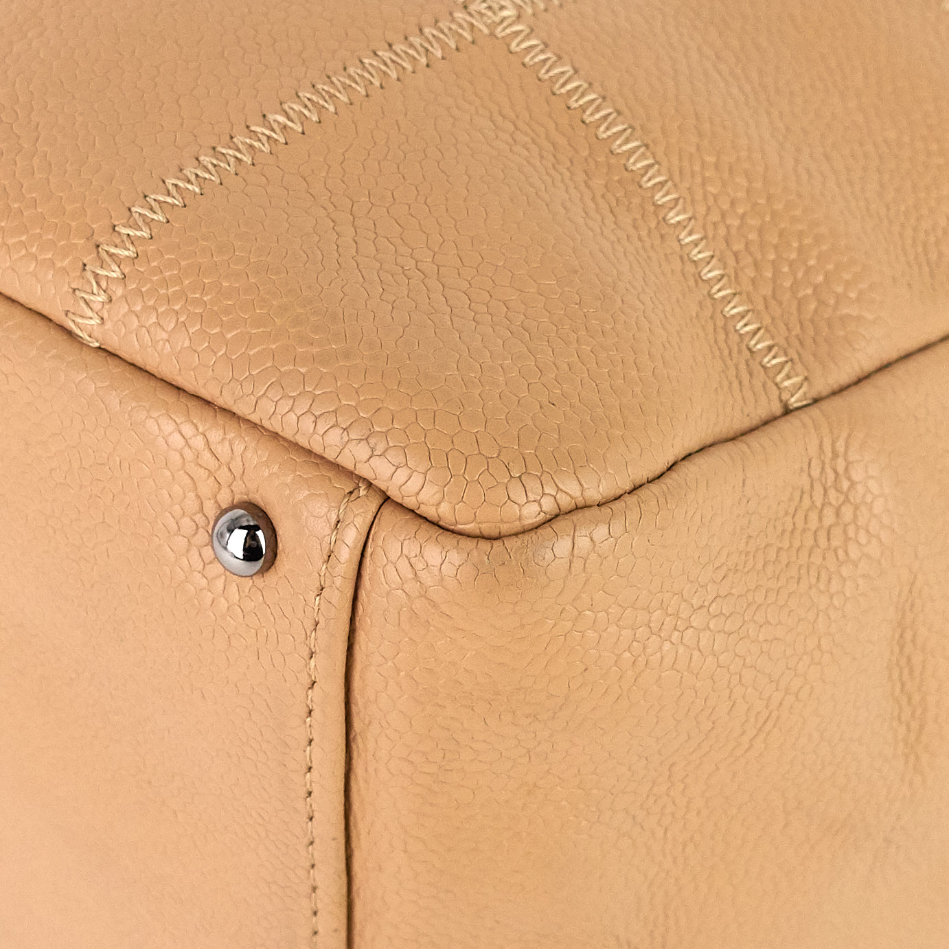 Chanel Choco Bar Caviar Shoulder Bag