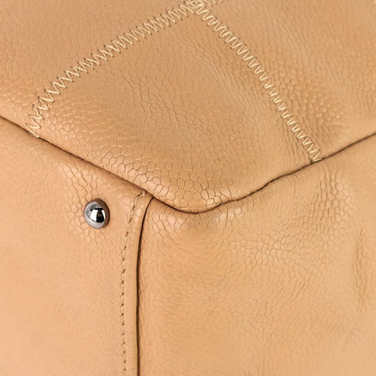 Chanel Choco Bar Caviar Shoulder Bag