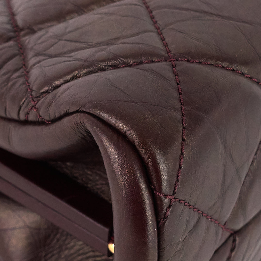 Chanel Just Mademoiselle Aged Calfskin Bowling Bag