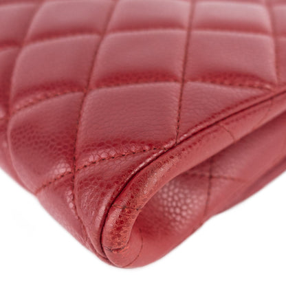 Chanel Quilted Caviar New Clutch with Chain Bag
