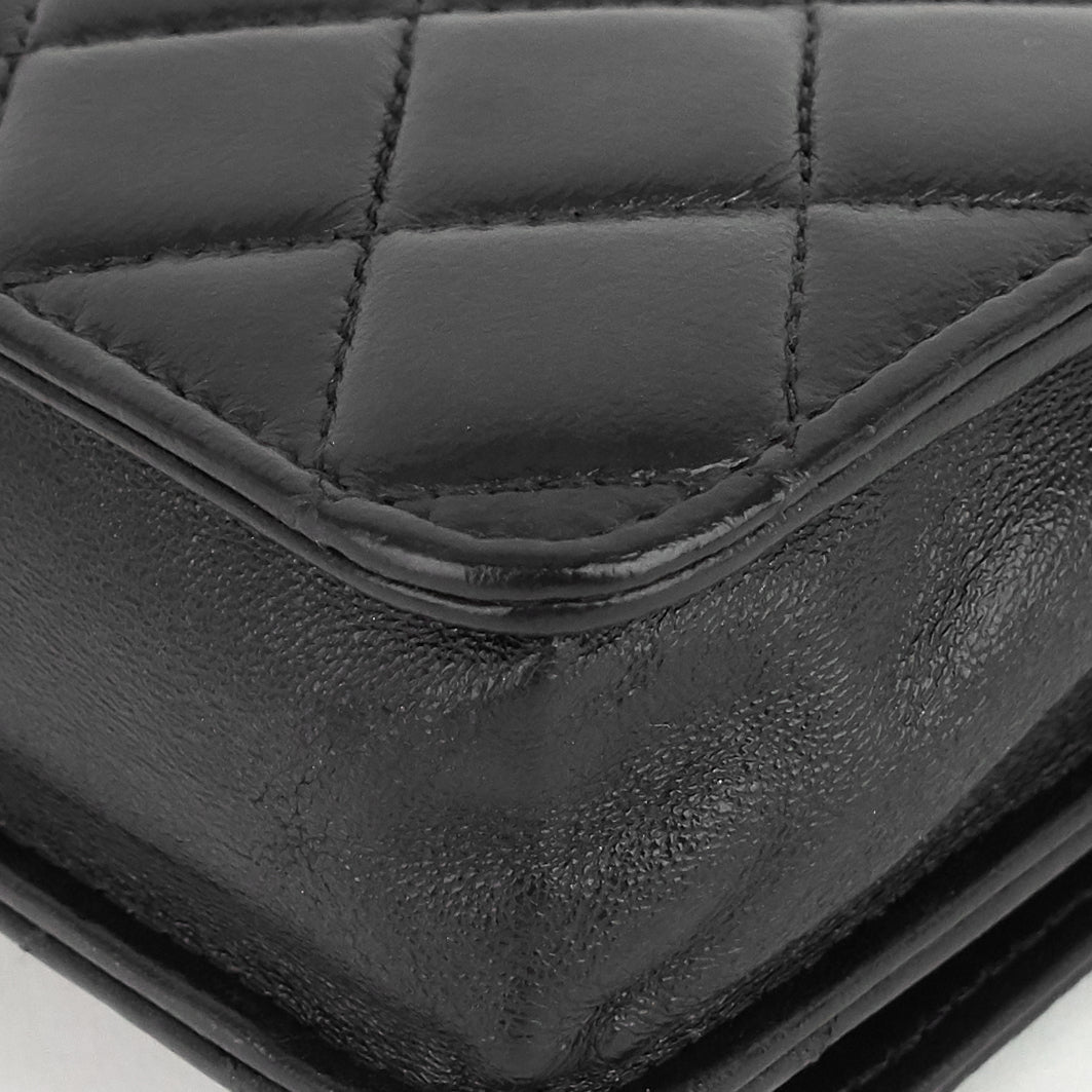 Chanel Golden Class Double CC Lambskin Wallet on Chain Bag