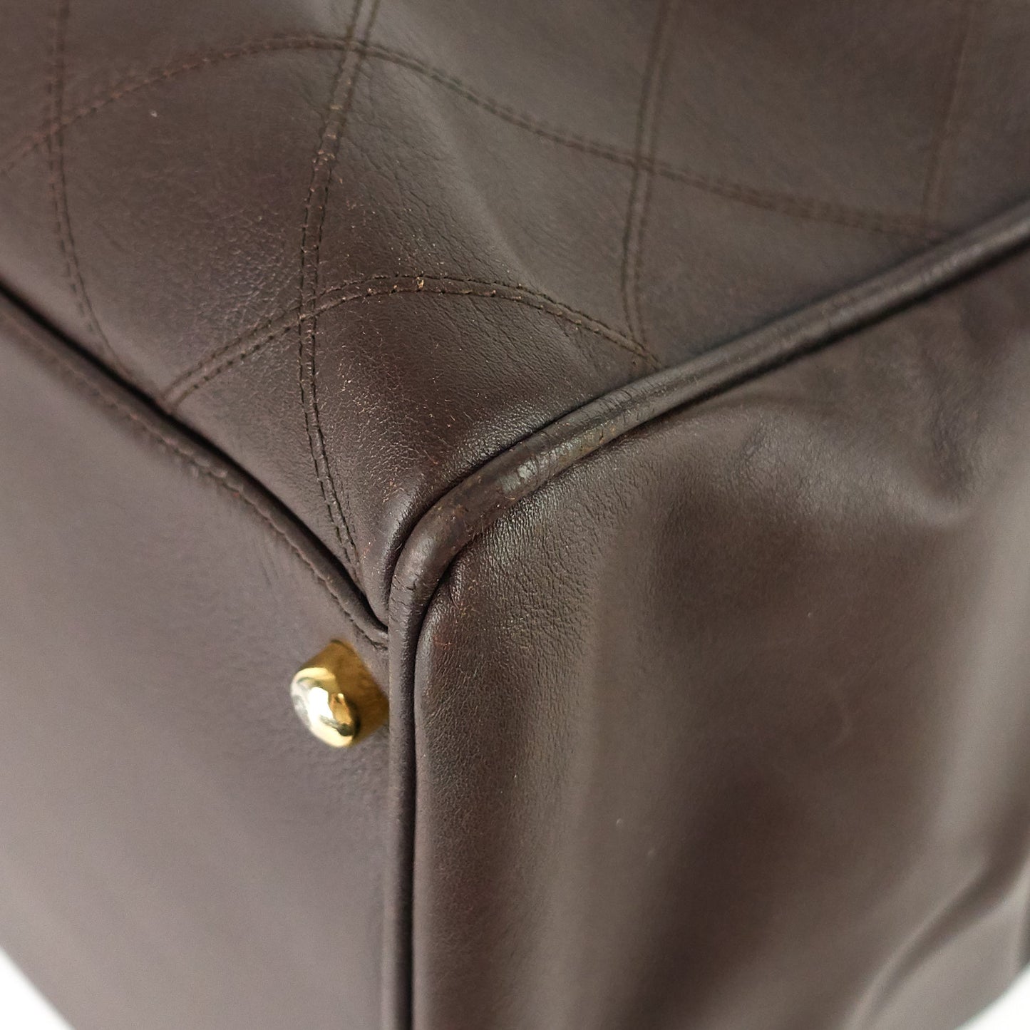 Chanel Vintage Supermodel Weekender Large Calfskin Leather Bag