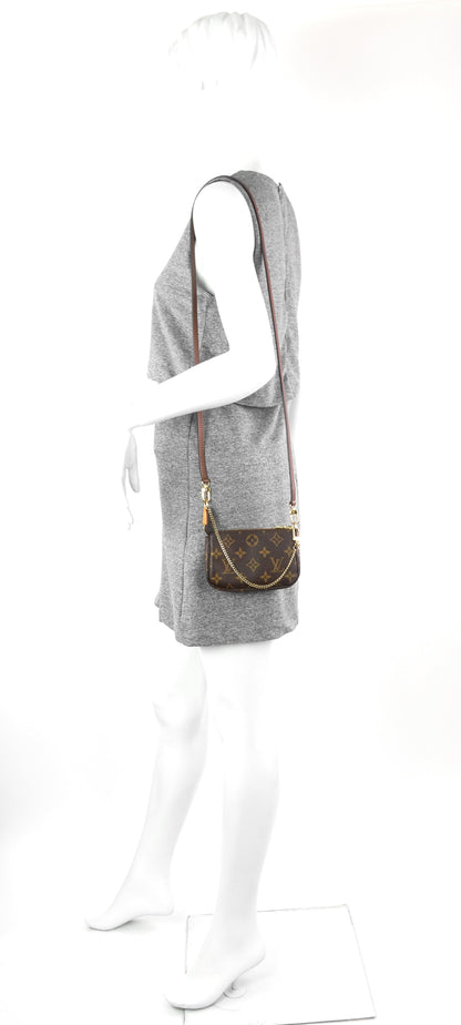 Louis Vuitto Pochette Accessoires Mini Monogram Canvas Bag