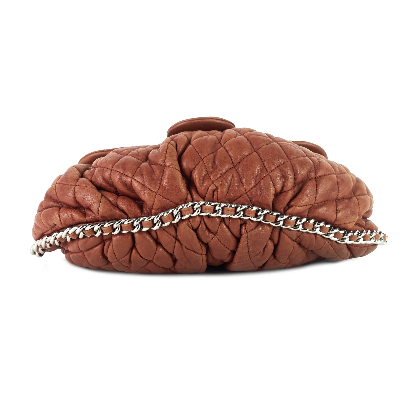 Chanel Chain Around Large Calfskin Leather Flap Bag