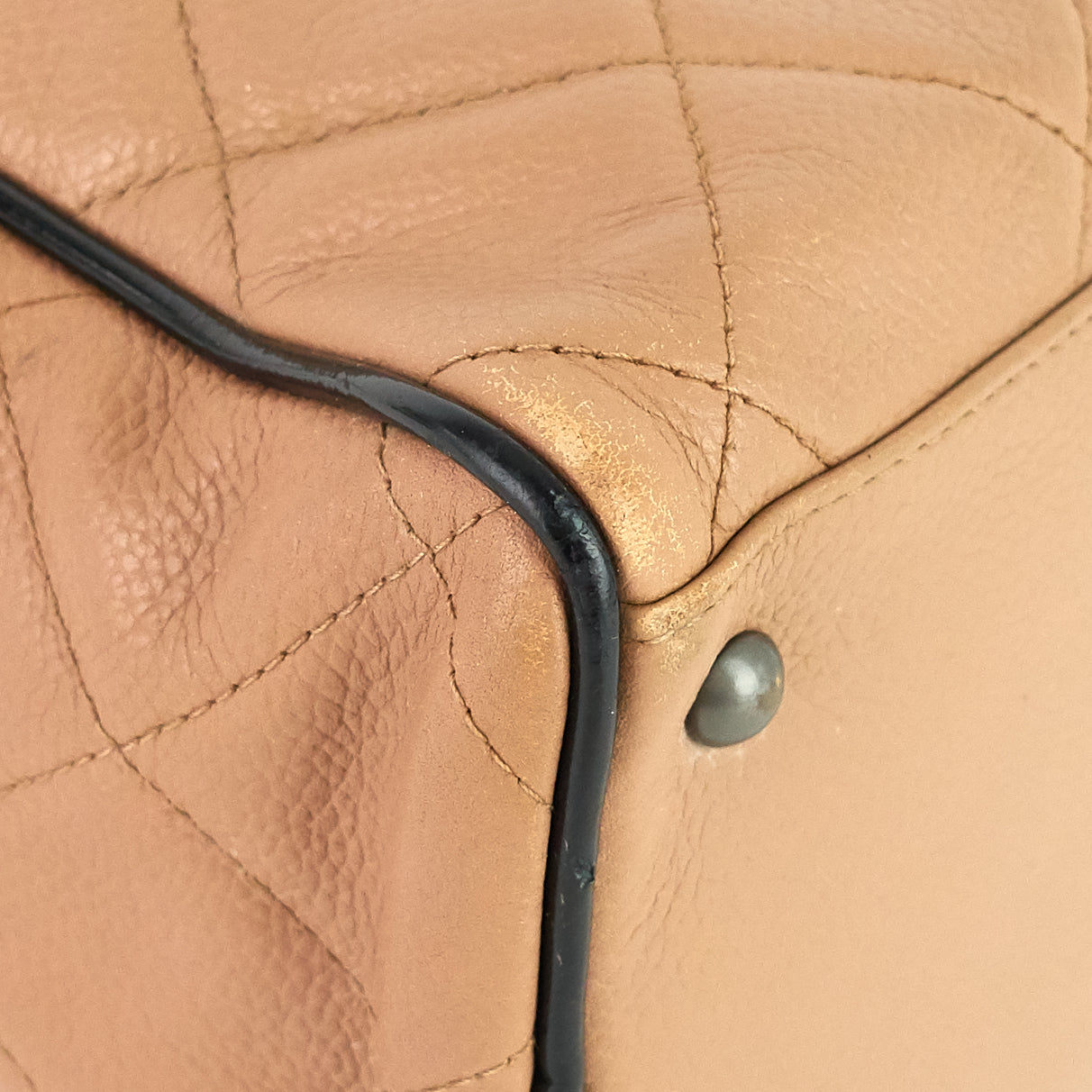 Chanel Boston Caviar Leather Travel Bag