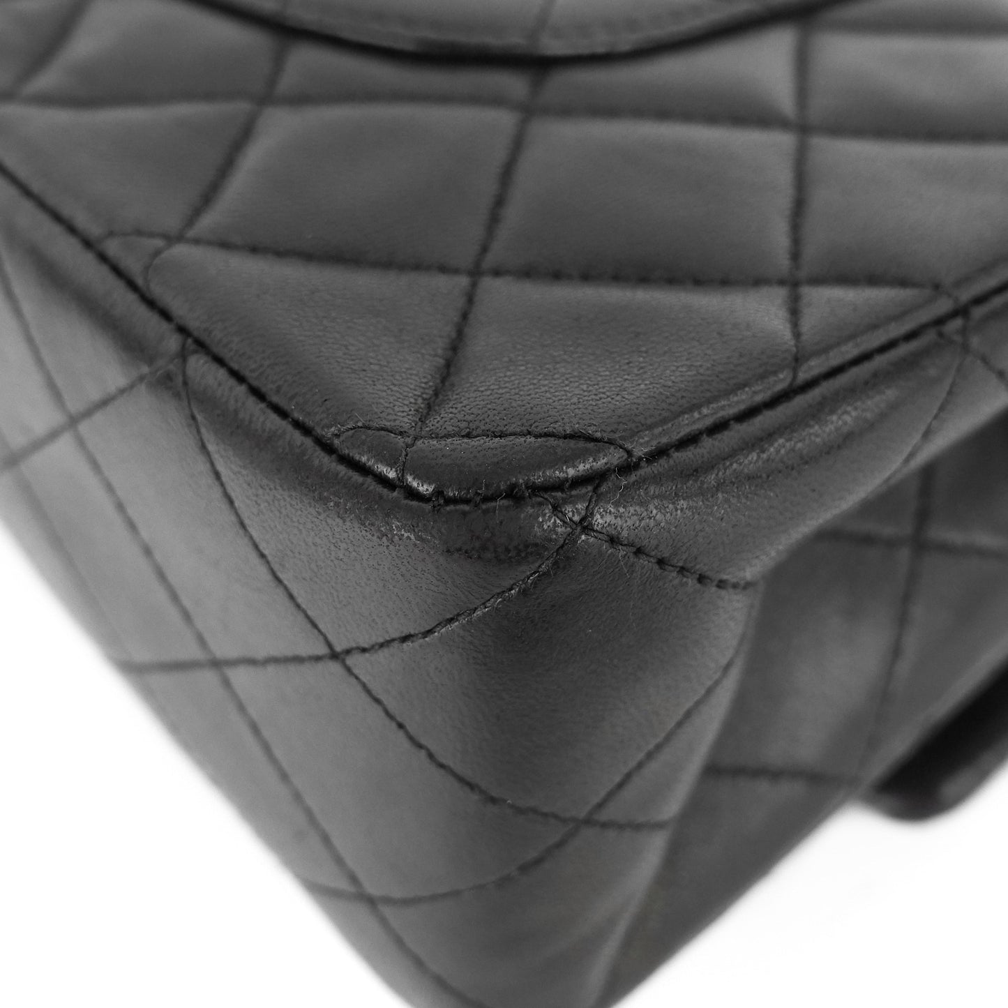 Chanel Double Flap Quilted Lambskin Leather Bag