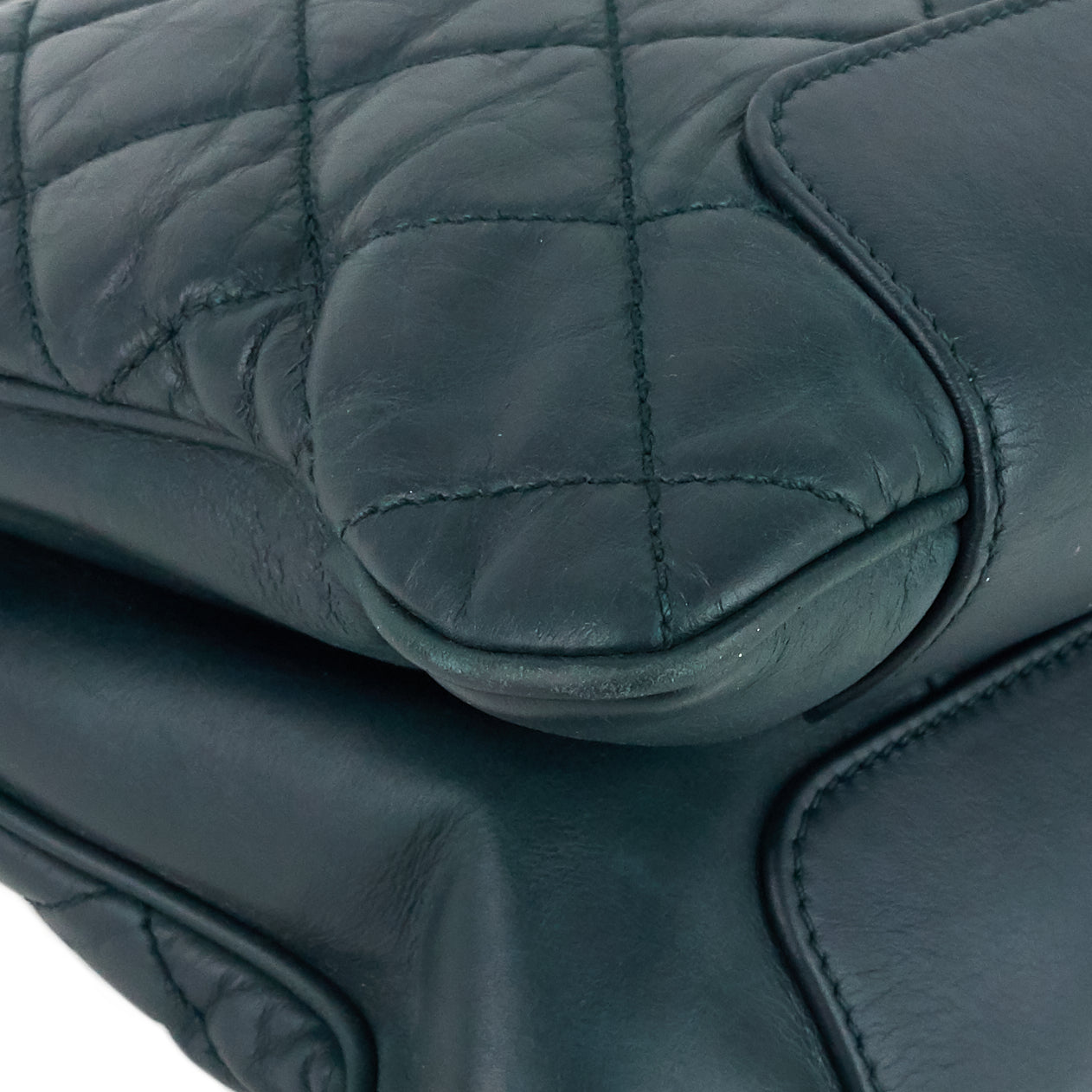 Chanel Glazed Calfskin Leather Shopping Tote Bag