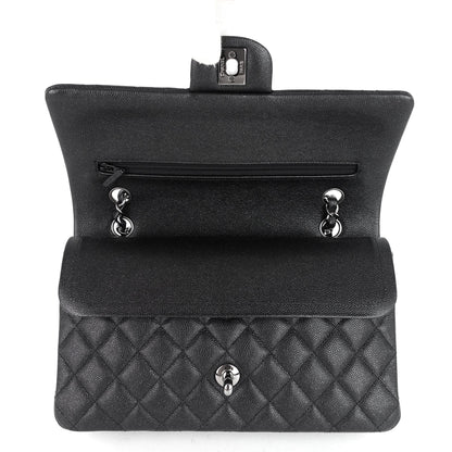 Chanel Double Flap Quilted Caviar Leather Bag