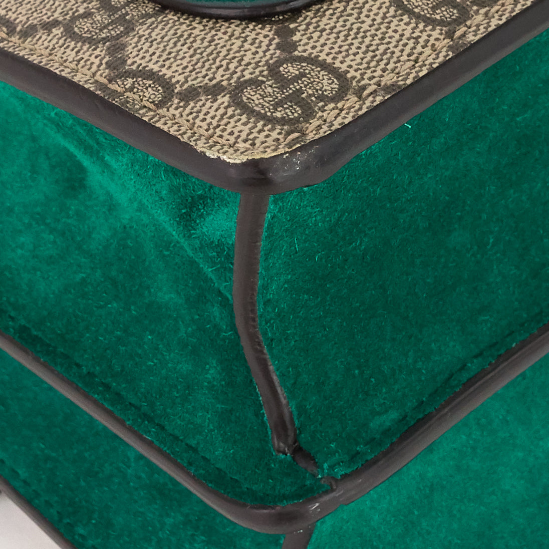 Gucci Dionysus Medium Suede and Embroidered Supreme Canvas Bag