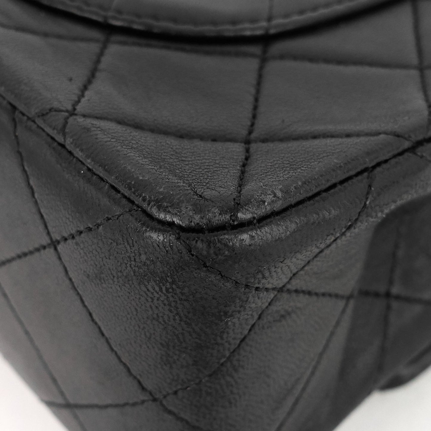 Chanel Double Flap Quilted Lambskin Leather Bag