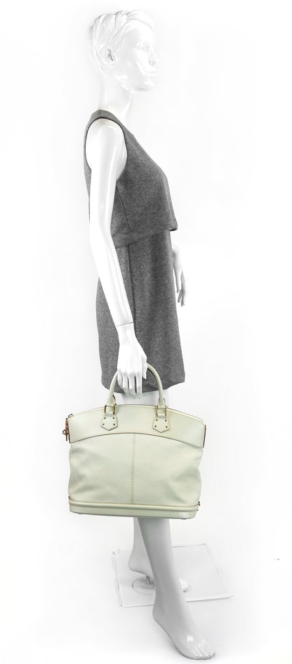 Louis Vuitto Suhali Lockit MM Goatskin Leather Handbag