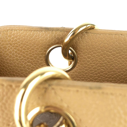 Chanel Petite Shopping Tote Quilted Caviar Leather Bag