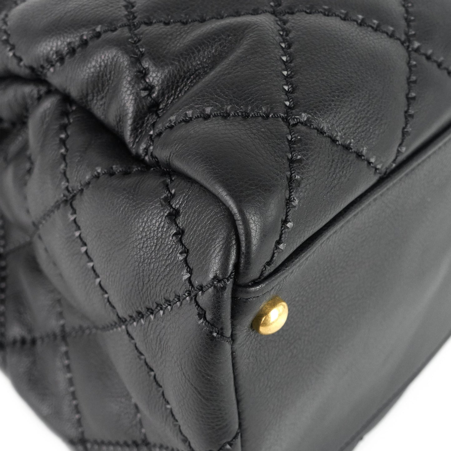 Chanel Retro Chain Large Calfskin Leather Shopping Tote Bag