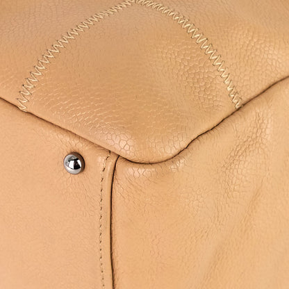 Chanel Choco Bar Caviar Shoulder Bag